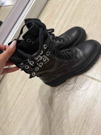 Осенние ботинки кожаные