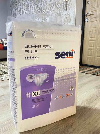 Seni Super Plus fit and dry подгузники для взрослых XL 30 шт