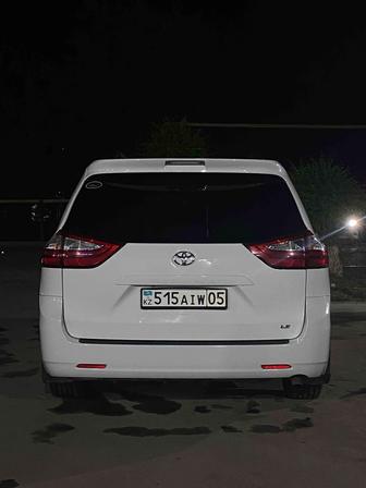 Аренда Toyota Sienna 2015 года (Алматы)