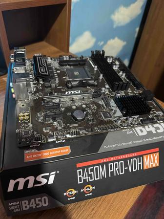 Материнская плата MSI b450m