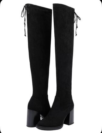 Продам новые ботфорты. Размер 39. Замша.