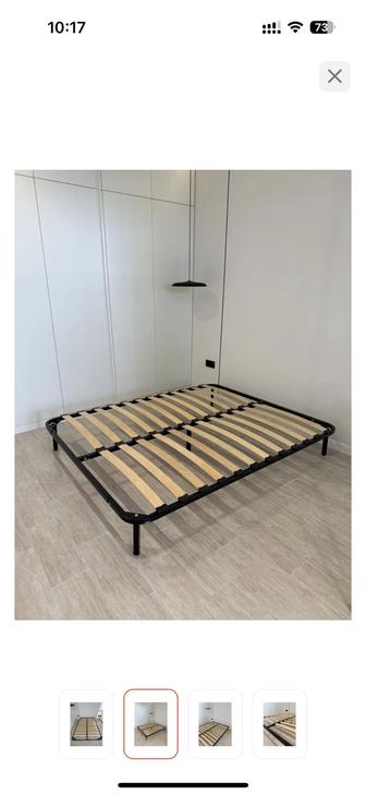 Двухспальный кровать (ортопедическое основание) железное