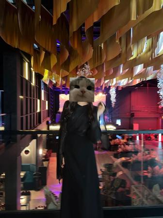 вечернее черное платье