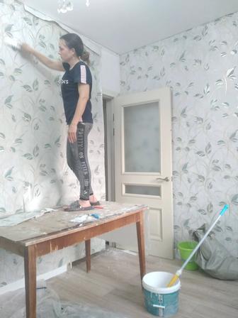 Поклейка обоев