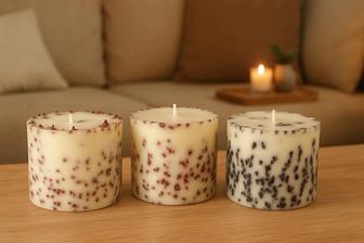 Подарочные ботанические свечи (ароматизированные)