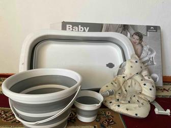 Складная ванночка для новорожденных. Жиналмалы ванна