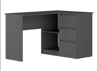 Продается письменный стол МИФ Челси, 130х90, 4х76,8 см, цвет - графит