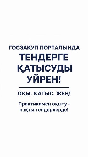 Индивидуальное обучение тендеру!