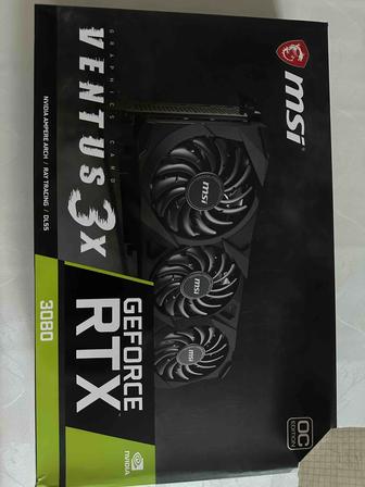 Видеокарта MSI RTX 3080 Ventus 3X, OC LHR, 12 GB, GeForce RTX 3080