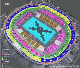 Продам 3 билета на концерт БТС