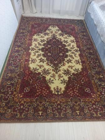 Старинный шерстяной ковер 2х3 м.
