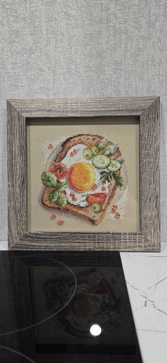 Картина интерьерная (тост, крестом)