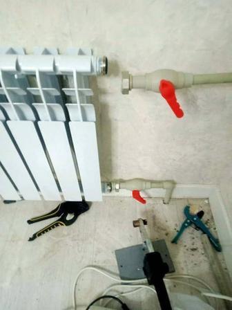 Отопление 24/7 замена батарейка и труб