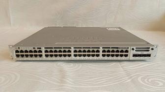 Коммутатор Cisco WS-C3850-48U-L, 48x1GE, 4х1/10GE SFP, UPOE, LAN Base