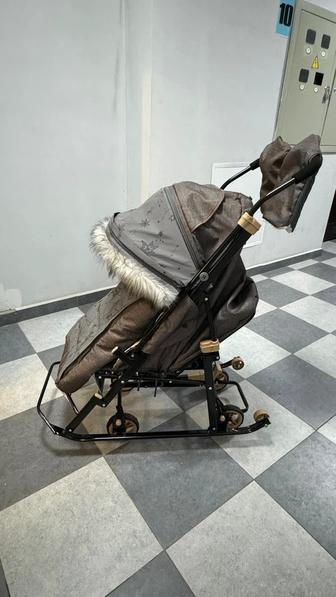 Санки коляска лыжный Galaxy