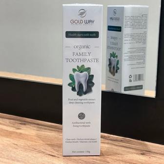 Gold way Organic family зубная паста 150г с дозатором