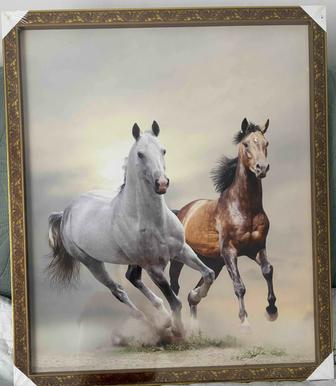 Картина Лошадь 3D 55х65см размер