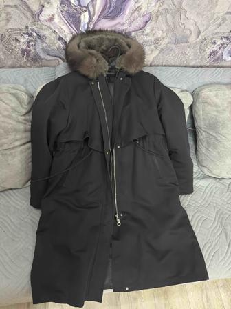 Продам парку меховую