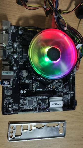 Комплект AsRock A320M HDV_Ryzen 3 1200_новый кулер CoolerMaster Hyper