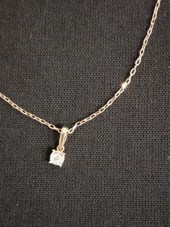 Цепочка с кулоном, бриллиантами