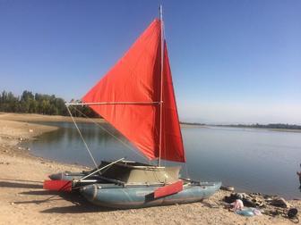 Парусный катамаран, яхта, парусник