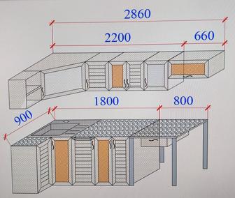 Кухонный гарнитур угловой со столом