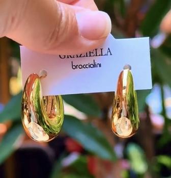 Золото серьги 750 пробы. 18 k