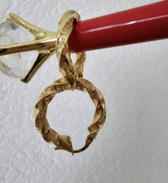 Золото серьги 750 пробы. 18 k
