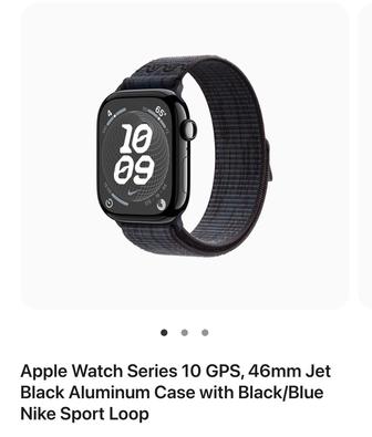 Apple Watch 10 46mm Jet black Nike loop