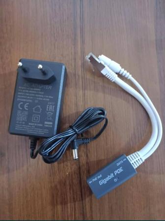 MikroTik PoE инжектор Gigabit PoE 1 и БП