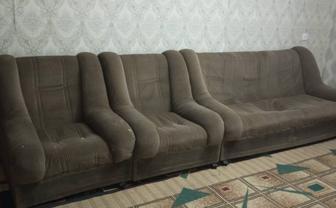 Продам тройку диван
