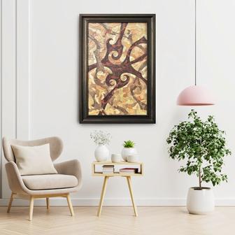 картина выполненная в технике интарсии