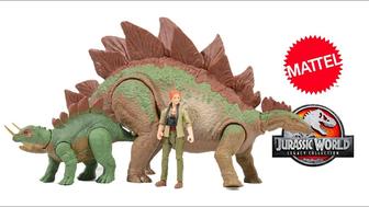 Mattel Мир Юрского Периода Сара Хардинг и Стегозавры Набор