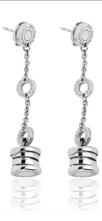 Бренд BVLGARI B. ZERO 1 оригинал. Золотые серьги 750 пробы.