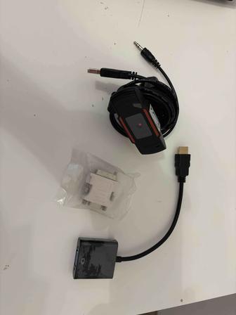 Новый Переходник hdmi vga, dvi vga, веб камера