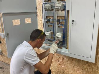 электрик дешево 24/7 установка люстр