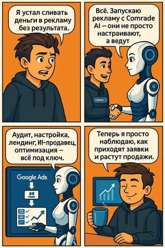 Digital-маркетинг под ключ реклама, ИИ-консультанты, сайты Comrade AI