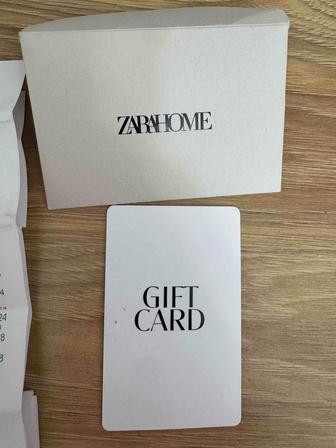 Подарочный сертификат Zara home на 50 тыс тг