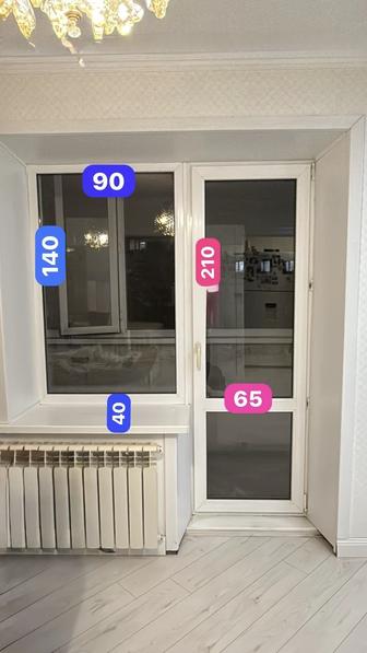 ПРОДАМ ПЛАСТИКОВЫЕ ОКНО С ДВЕРЬЮ С ОТКОСАМИ И ПОДОКОННИКОМ Б/У