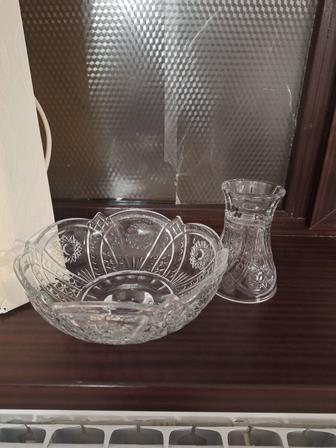 Хрустальная ваза для фруктов