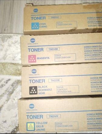 Продам оригинальные картриджи для принтера Konica Minolta Bizhub.