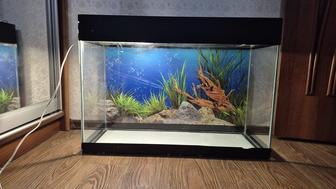 Продам аквариум 105 литров с крышкой и подсветкой