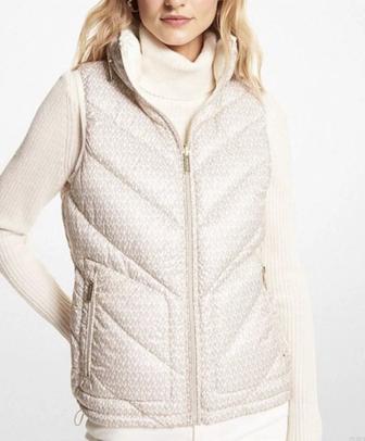 Женская жилетка Reversible Logo Print Quilted Vest