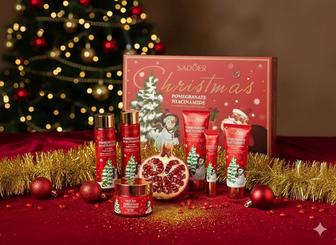 SADOER Christmas Pomegranate Niacinamide новогодний набор ухода за лицом