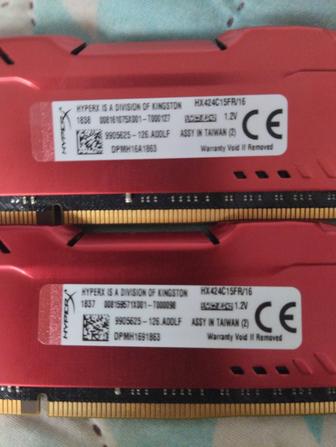 DDR4 16gb HYPERX Fury