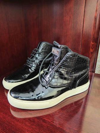 Мужские кроссовки Alejandro Ingelmo Crocodile High-Top Новые в коробке