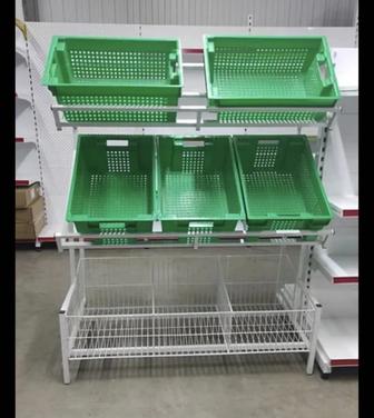 Фруктово -овощной стеллаж с 6ю ящиками