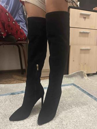 Замшевые сапоги