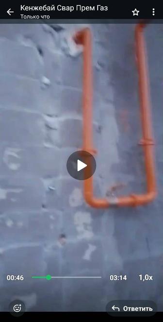 Установка газовых котлов с подключением разводка труб