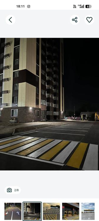 Разметка паркинга под ключ. Качественно и быстро